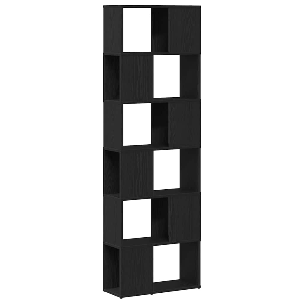 Bookcase/Room divider Black oak 60x24x186 cm