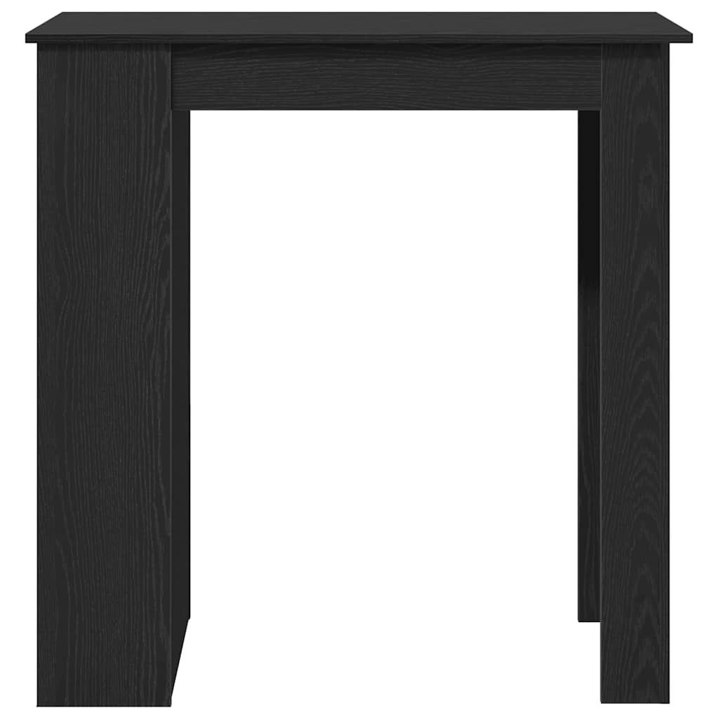 Masa de bar cu suport depozitare Stejar negru 102x50x103,5 cm