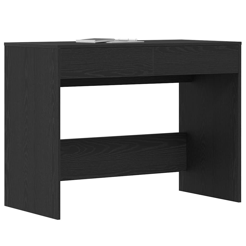 Birou Stejar negru 101x50x76,5 cm Lemn prelucrat