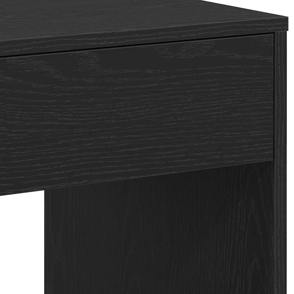 Birou Stejar negru 101x50x76,5 cm Lemn prelucrat