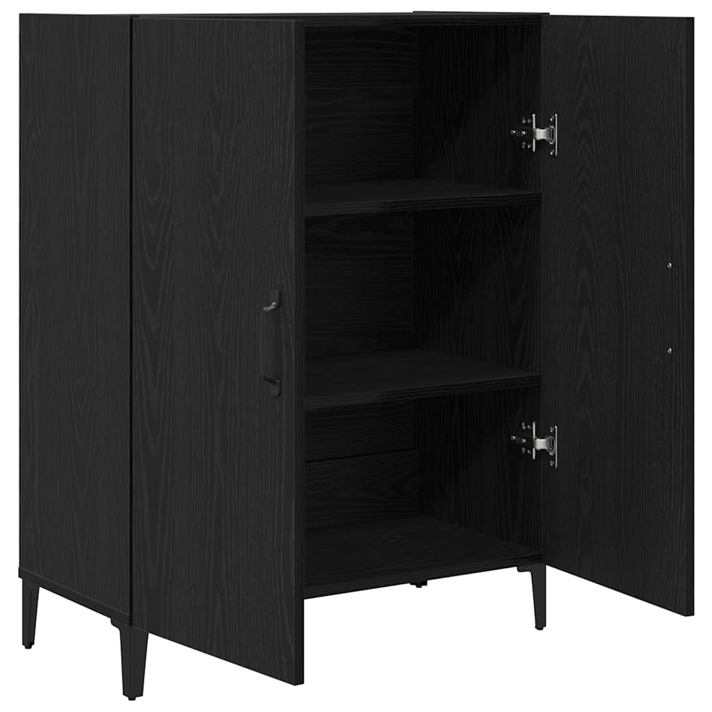 Sideboard Black Oak 69.5x34x90 cm processed wood