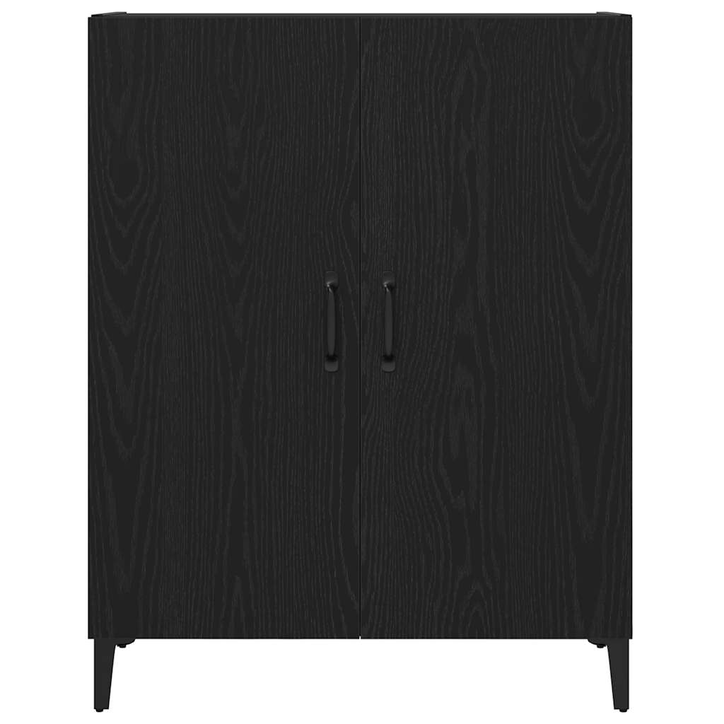 Sideboard Black Oak 69.5x34x90 cm processed wood