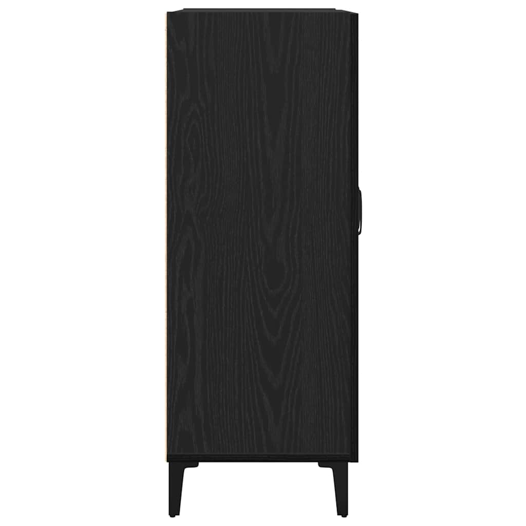 Sideboard Black Oak 69.5x34x90 cm processed wood