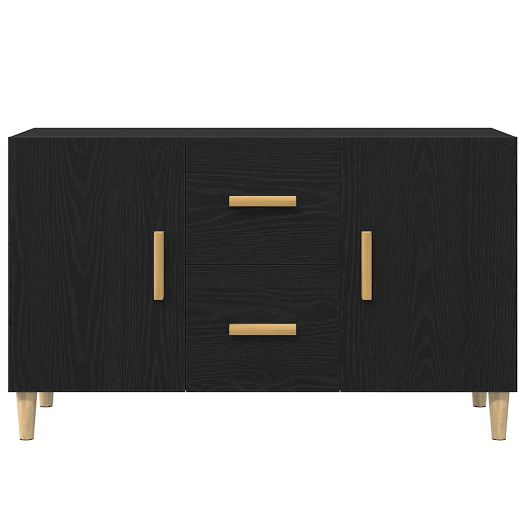 Sideboard Black Oak 100x36x60 cm processed wood