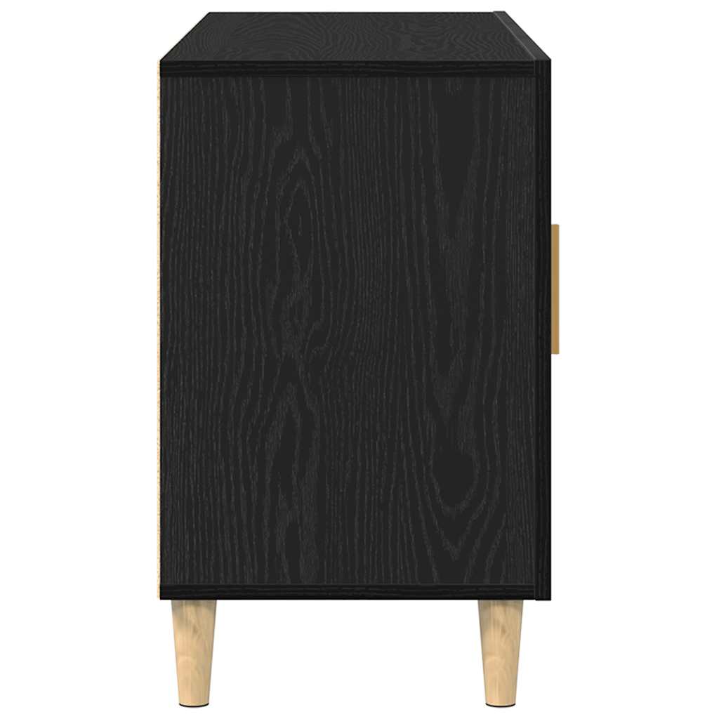 Sideboard Black Oak 100x36x60 cm processed wood