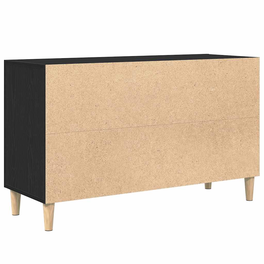 Sideboard Black Oak 100x36x60 cm processed wood