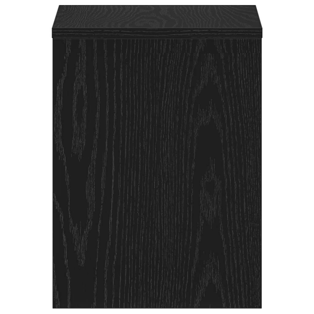 Black oak bedside table 40x30x40 cm processed wood