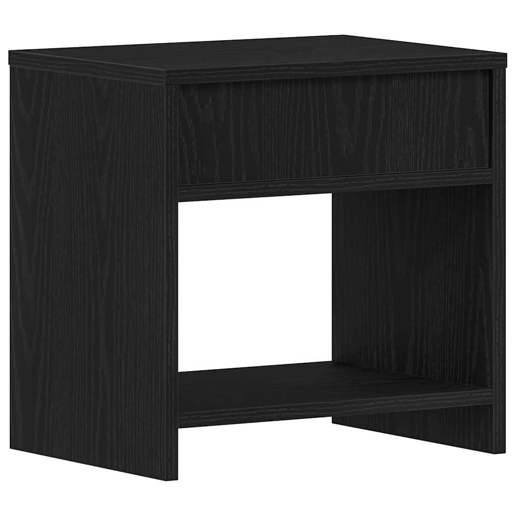 Black oak bedside table 40x30x40 cm processed wood