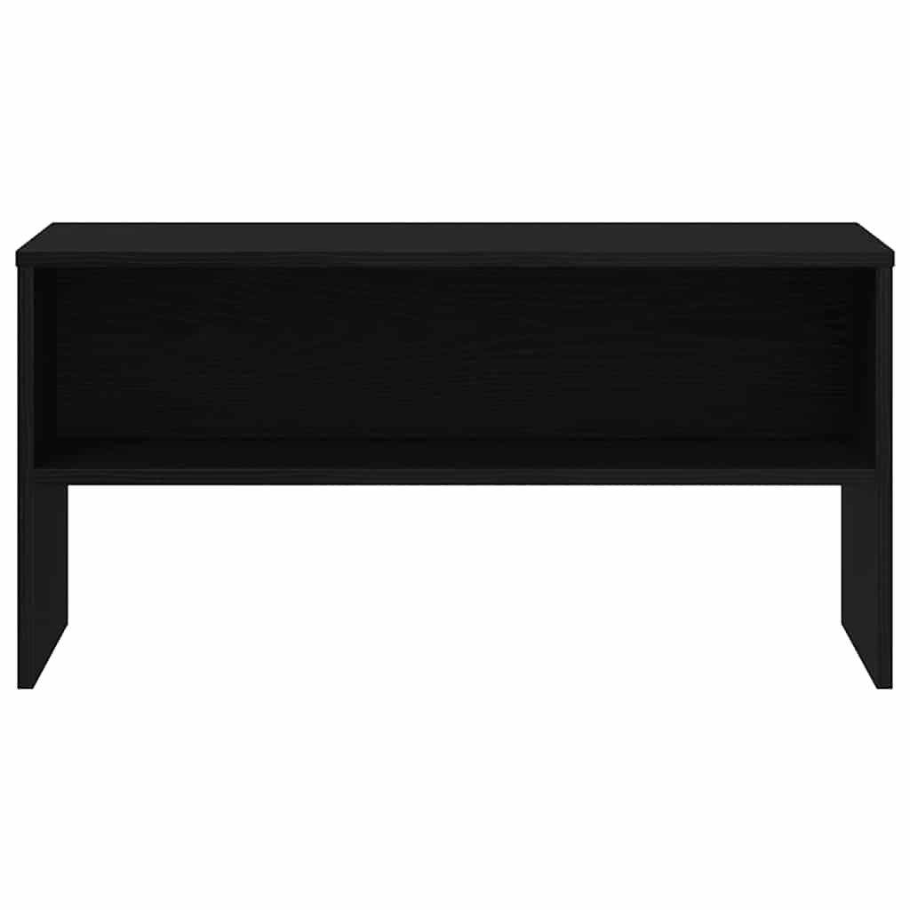 TV Cabinet Black Oak 80x40x40 cm Processed Wood