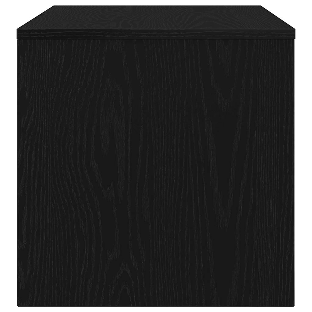 TV Cabinet Black Oak 80x40x40 cm Processed Wood