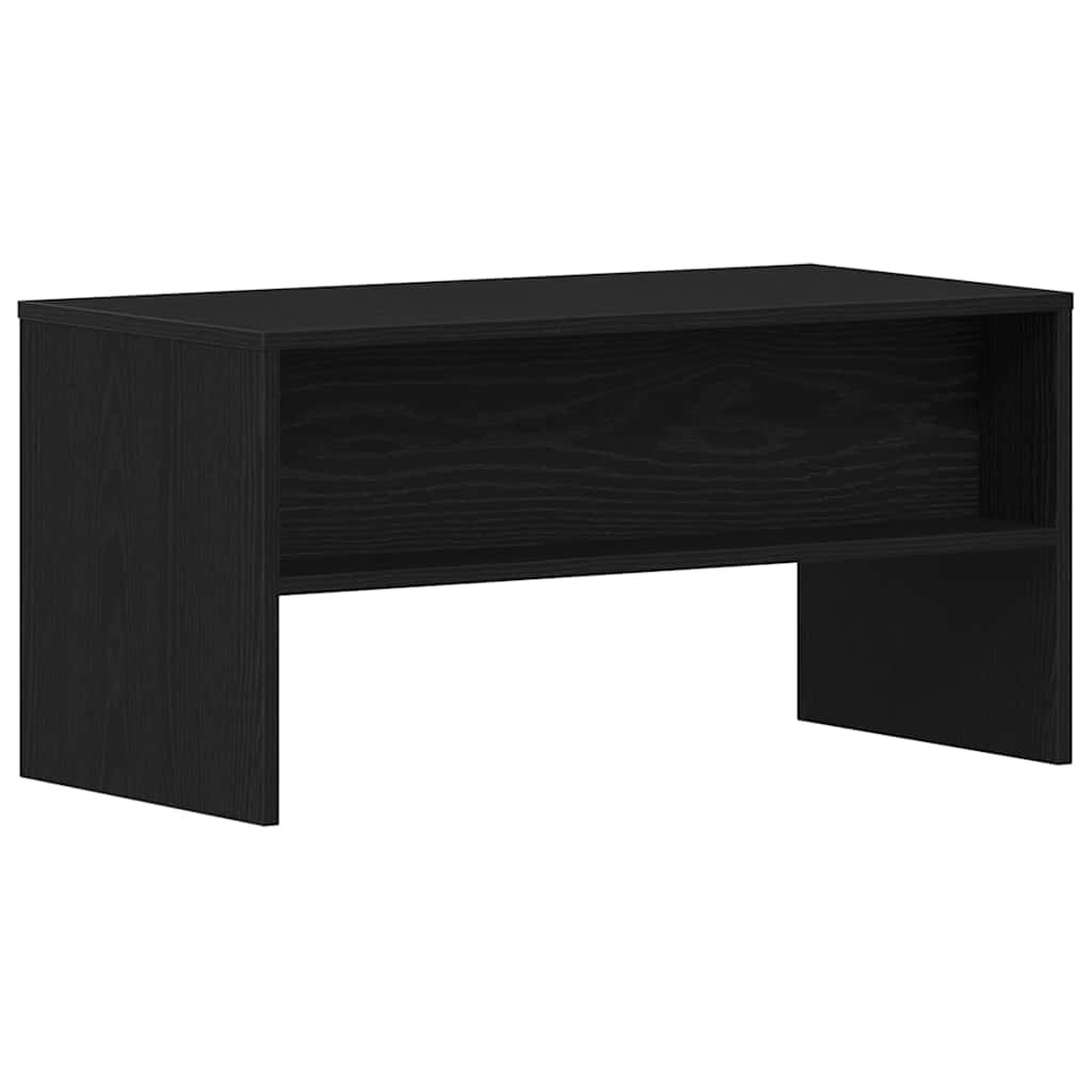 TV Cabinet Black Oak 80x40x40 cm Processed Wood