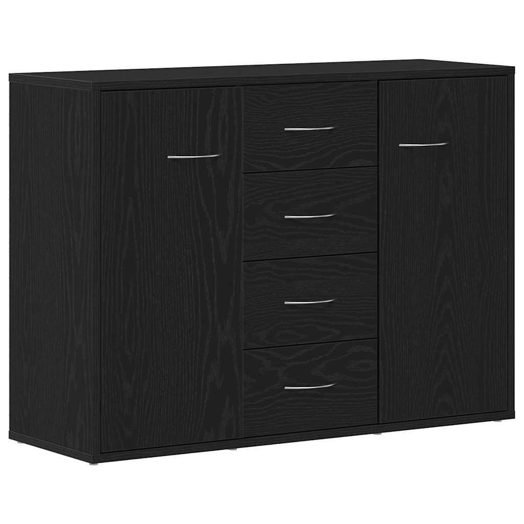 Sideboard, black oak, 88x30x64 cm, processed wood