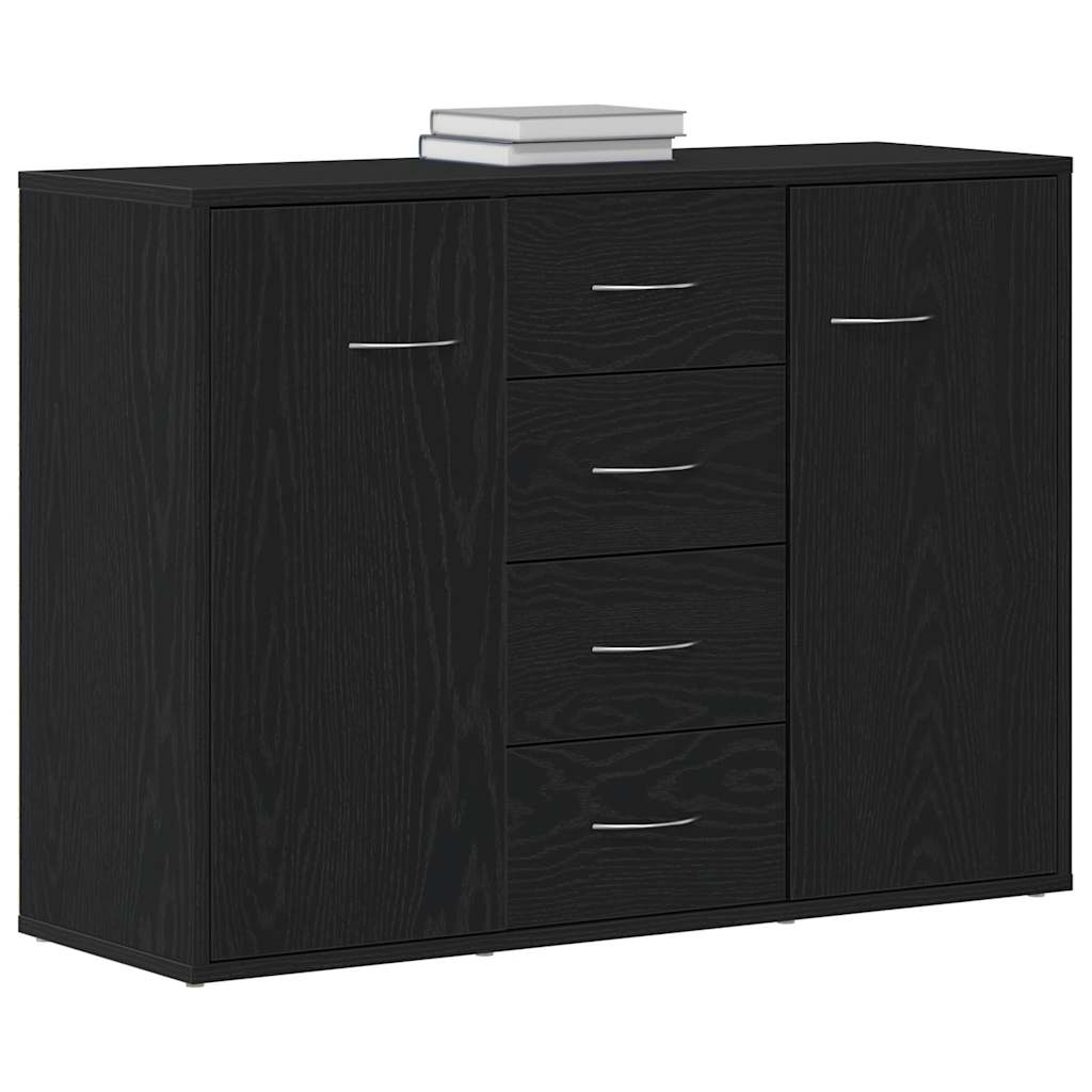 Sideboard, black oak, 88x30x64 cm, processed wood