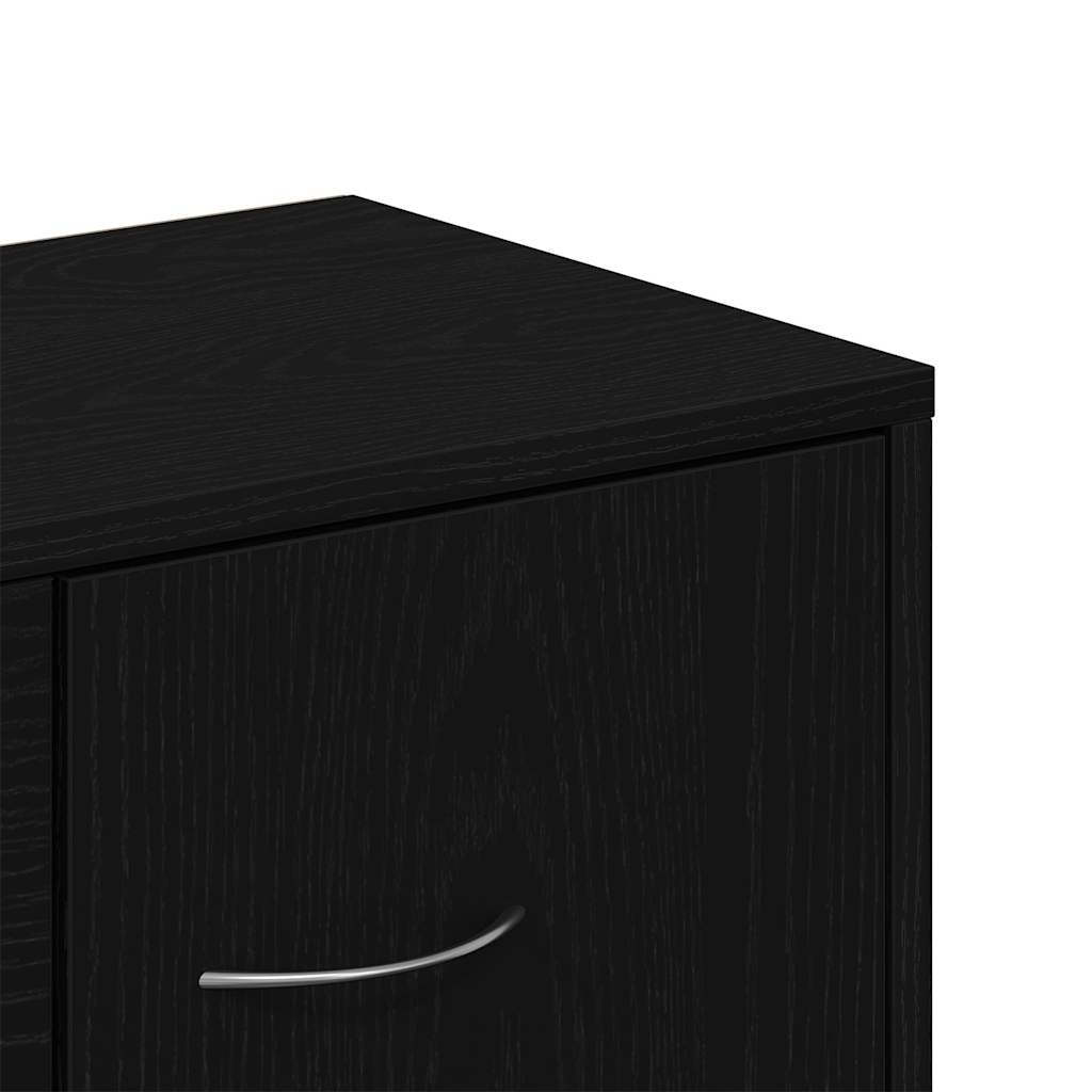 Sideboard, black oak, 88x30x64 cm, processed wood