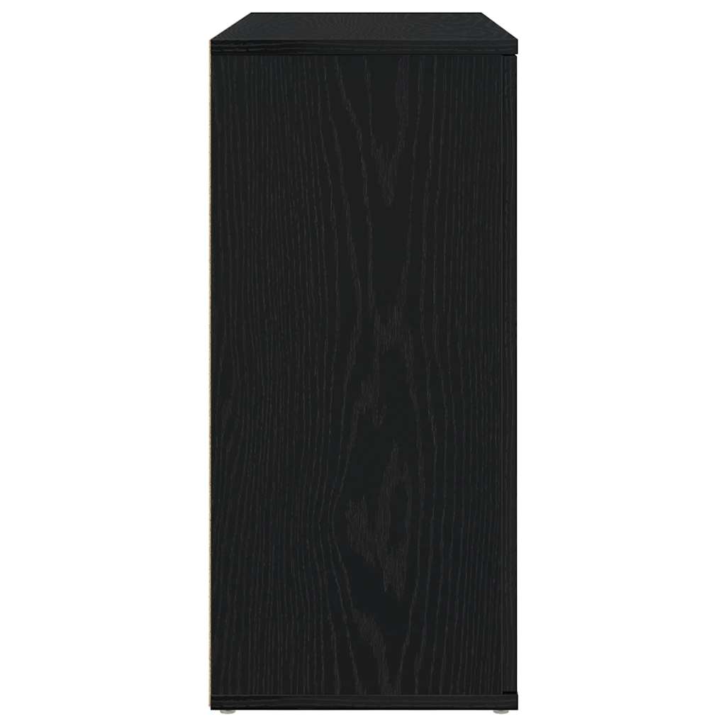 Sideboard Black Oak 91x29.5x65 cm Processed wood