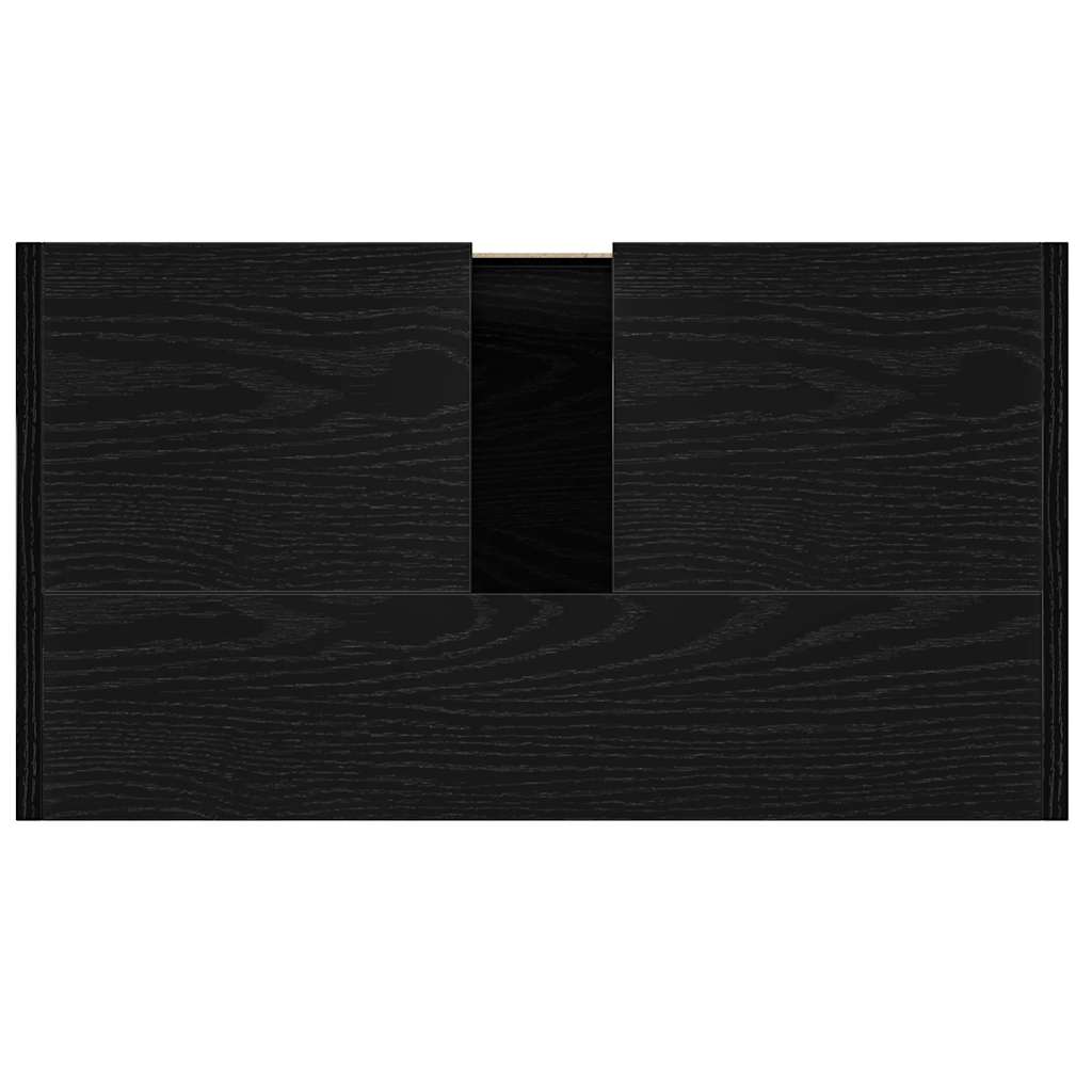 Dulap de baie stejar negru 60x33x60 cm lemn prelucrat