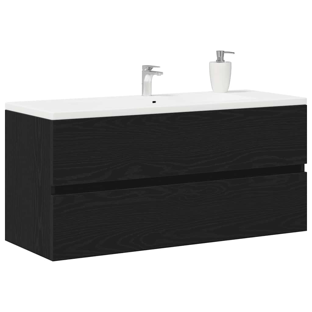 Sink cabinet Black oak 100x38.5x45cm Processed wood