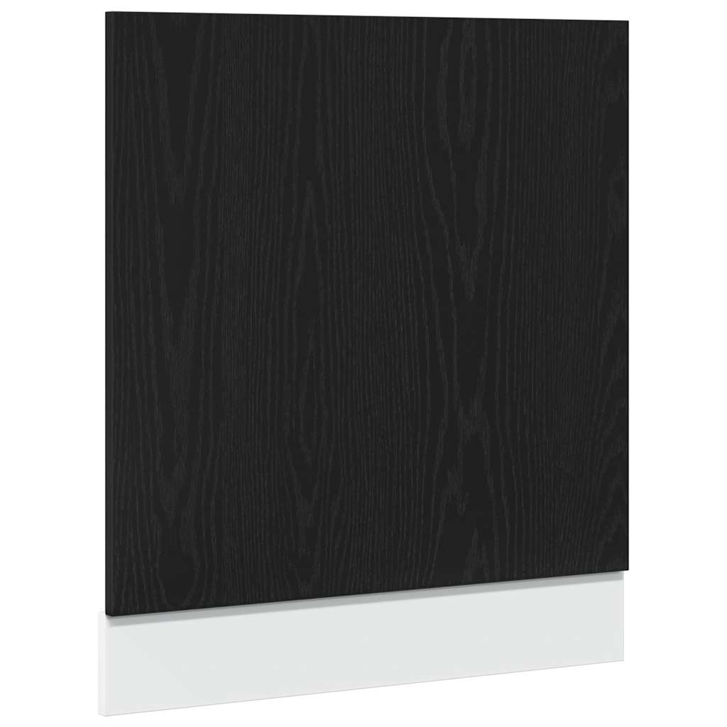 Dishwasher panel, black oak, 60x1.5x67 cm