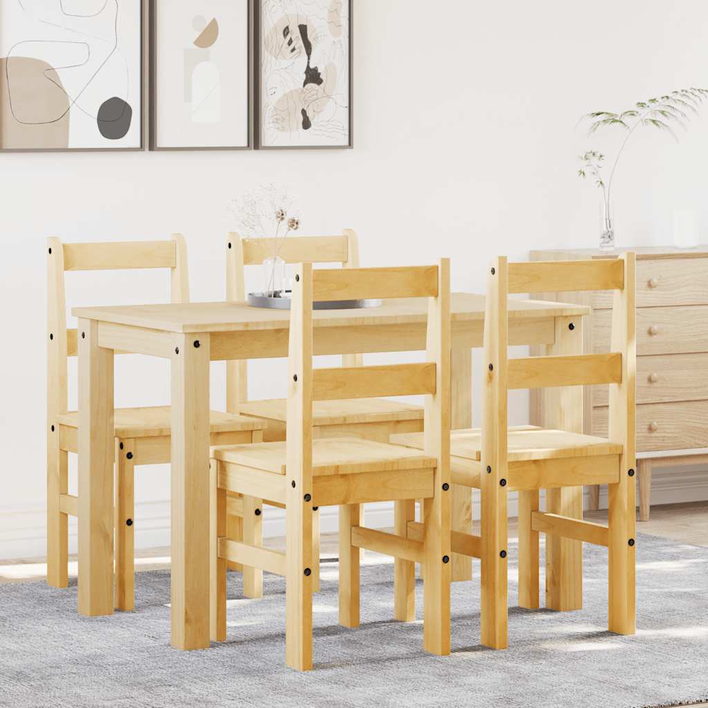 5-piece "Panama" solid pine wood dining set