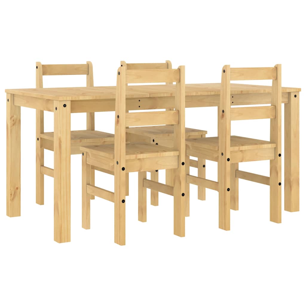 5-piece "Panama" solid pine wood dining set