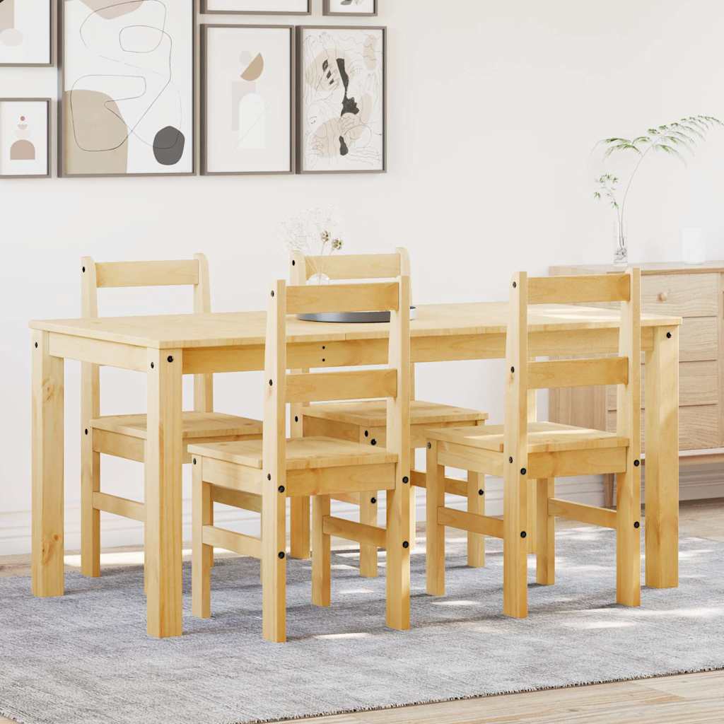 5-piece "Panama" solid pine wood dining set