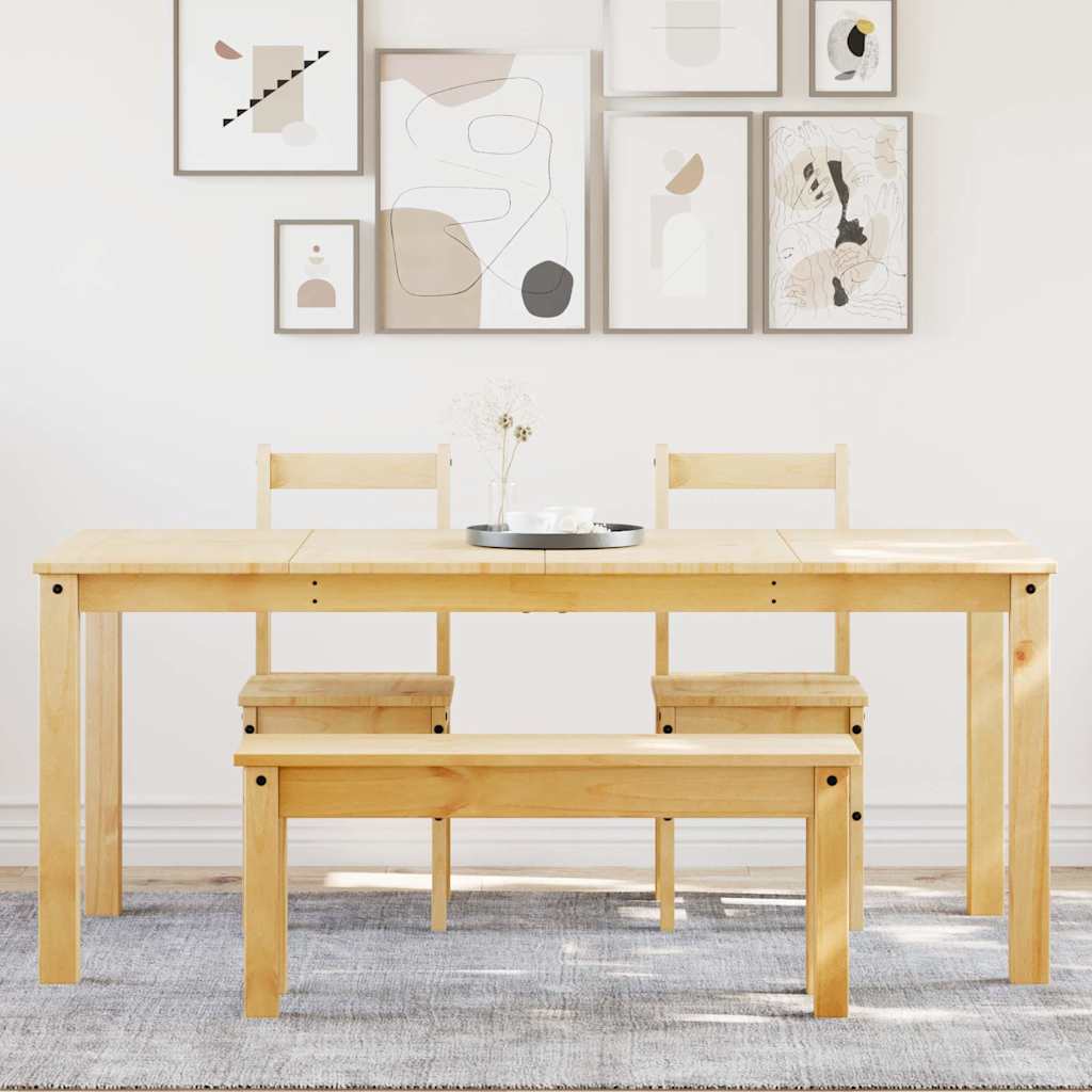 4-piece "Panama" solid pine wood dining set