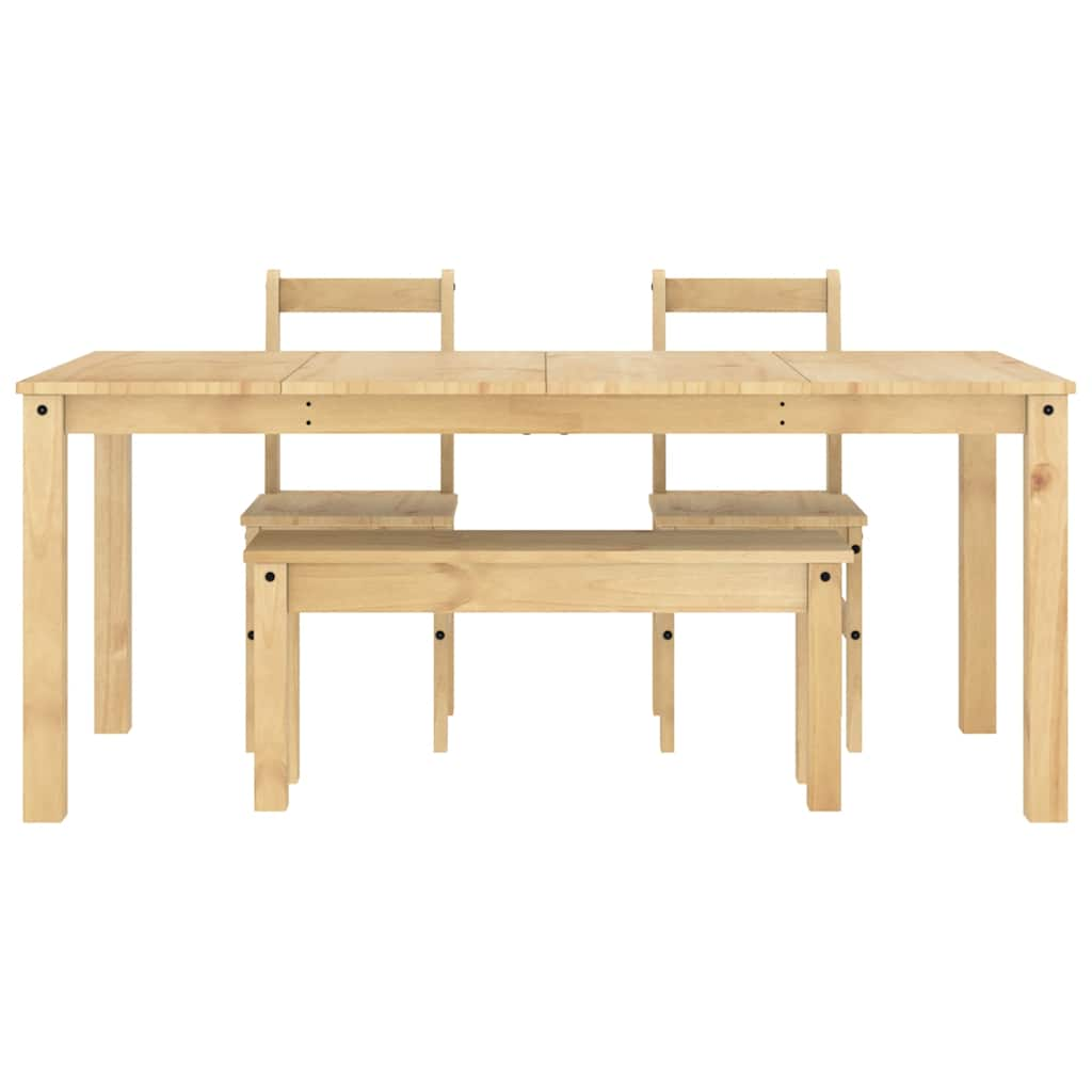 4-piece "Panama" solid pine wood dining set