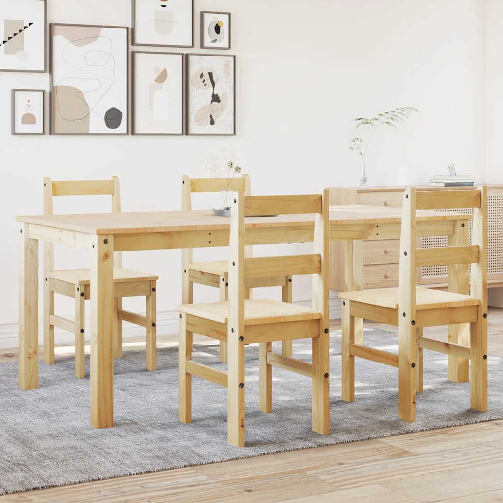 5-piece "Panama" solid pine wood dining set