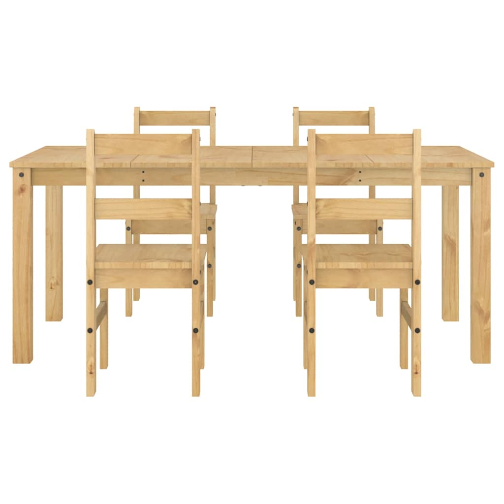 5-piece "Panama" solid pine wood dining set