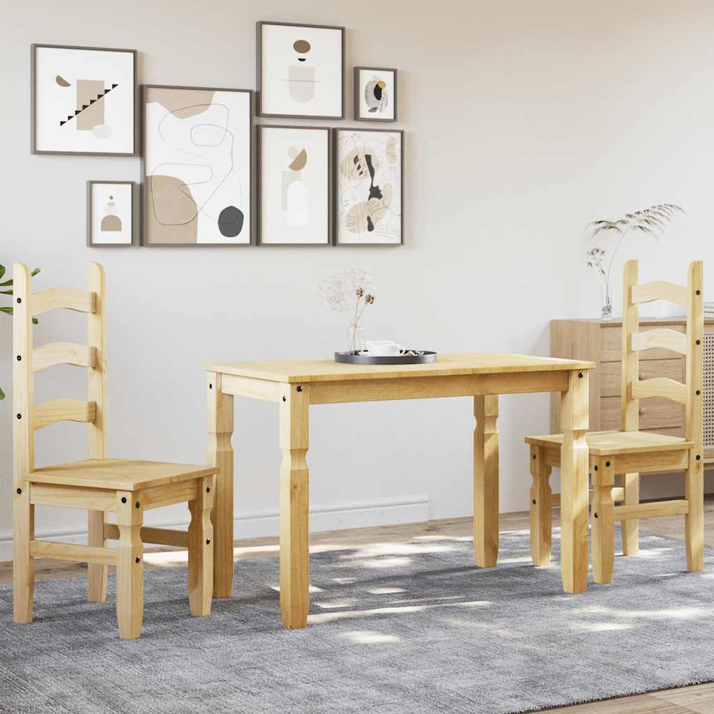 3-piece dining set "Panama" made of solid pine wood