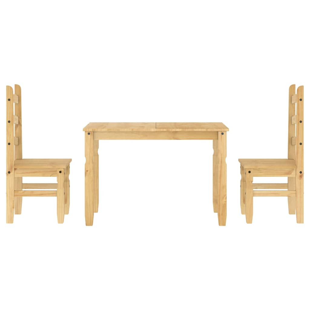 3-piece dining set "Panama" made of solid pine wood