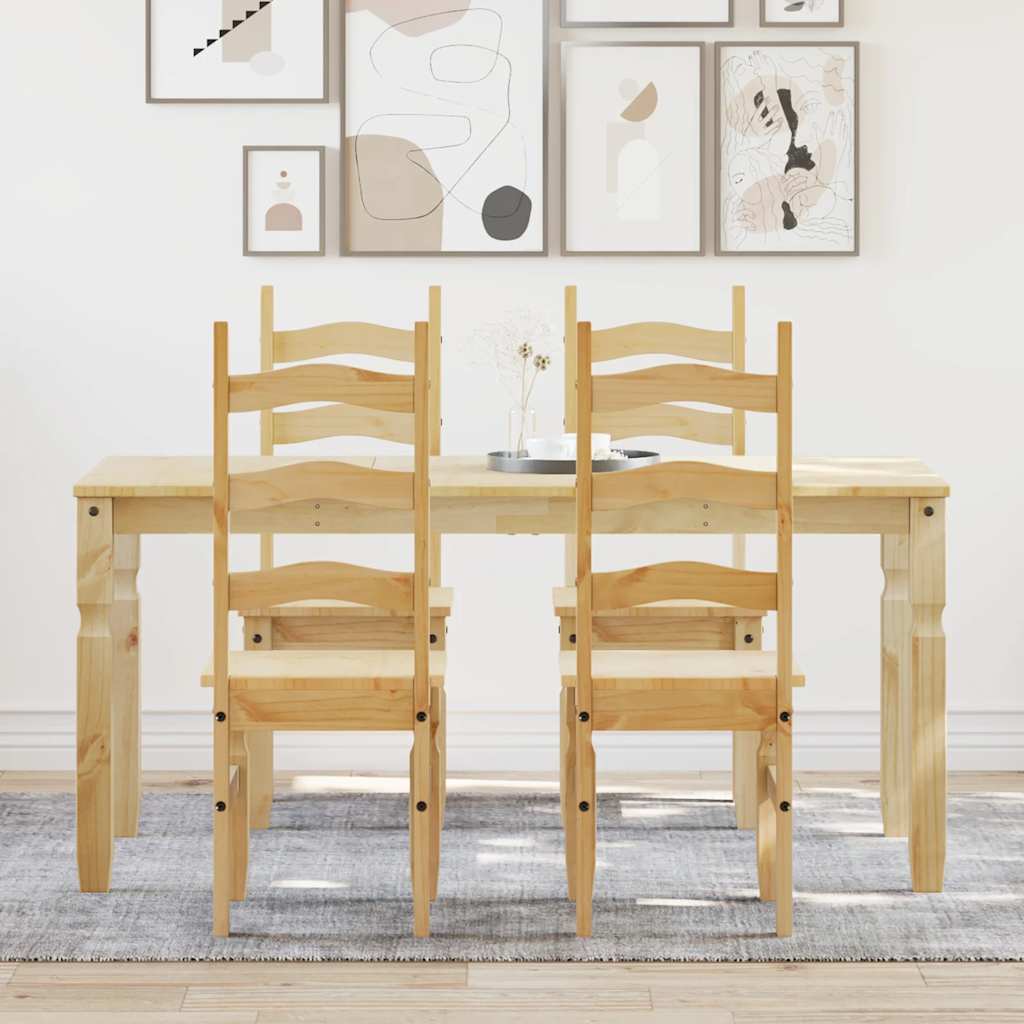 5-piece "Panama" solid pine wood dining set