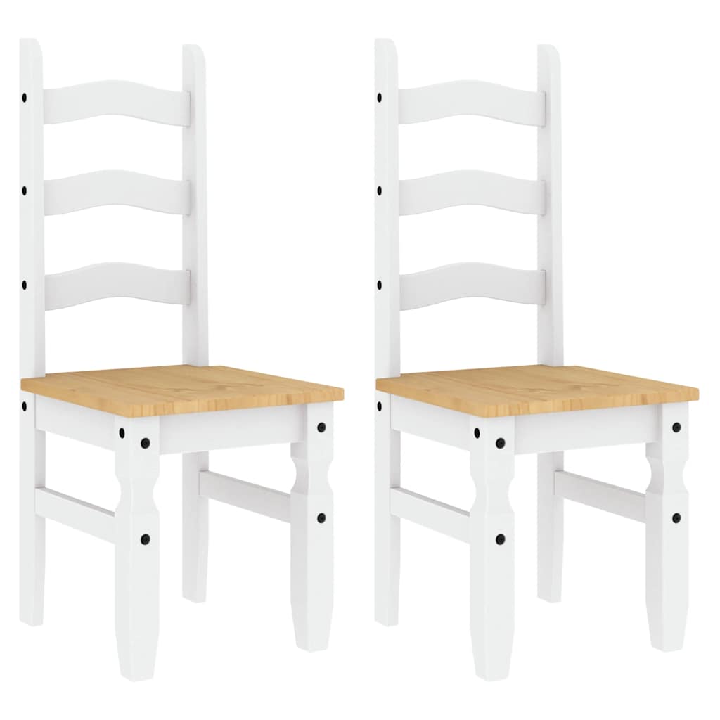 Panama 3-piece dining set in solid white pine wood