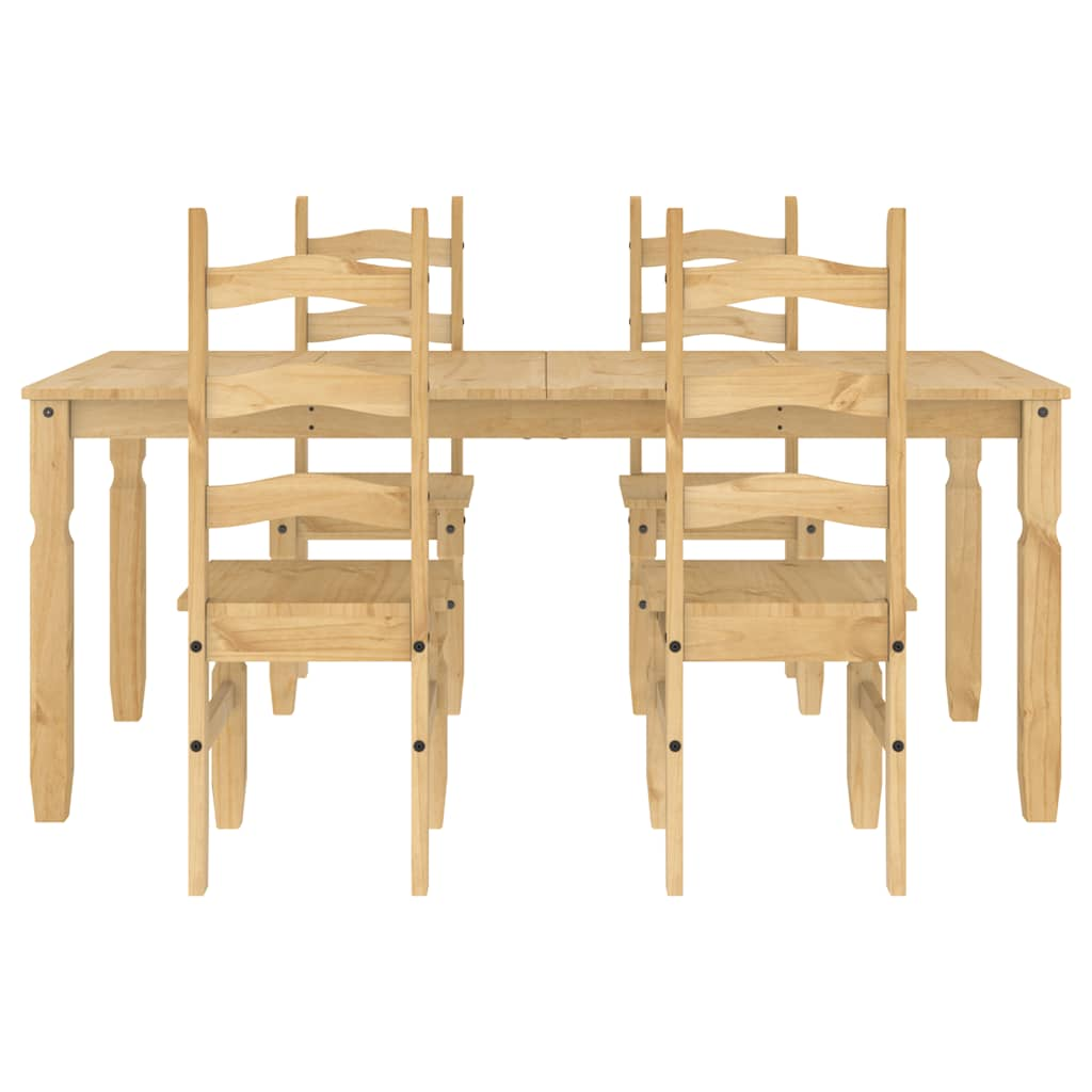 5-piece "Panama" solid pine wood dining set