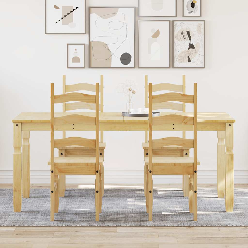 5-piece "Panama" solid pine wood dining set