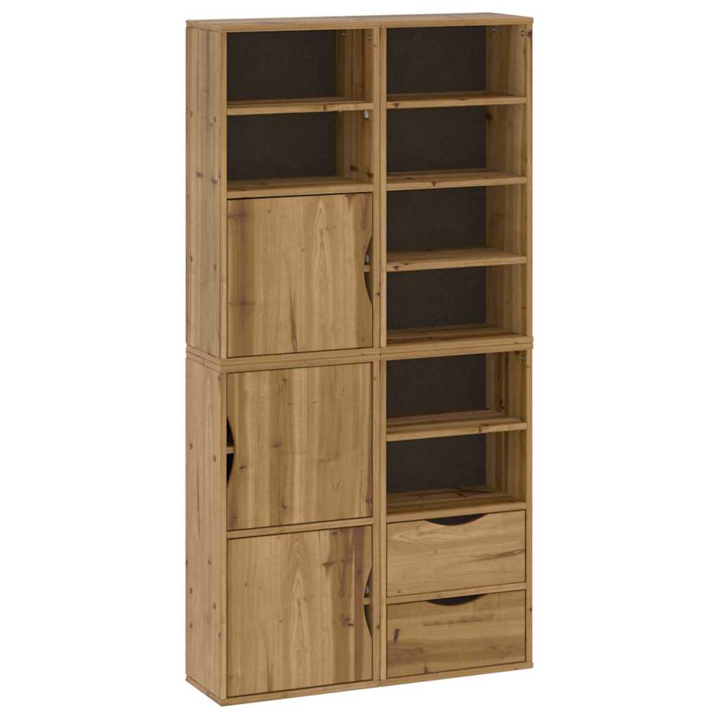 Side cabinets 4 pcs "ODDA" 40x24x79 cm solid pine wood