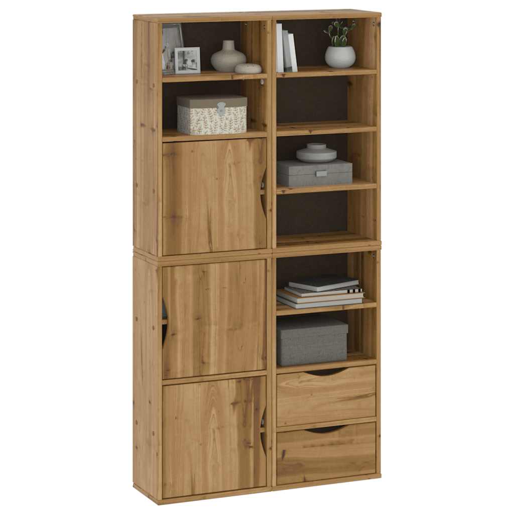 Side cabinets 4 pcs "ODDA" 40x24x79 cm solid pine wood