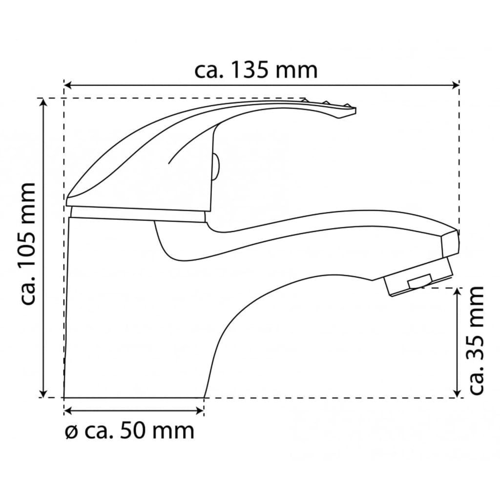 ROMA washbasin mixer, chrome