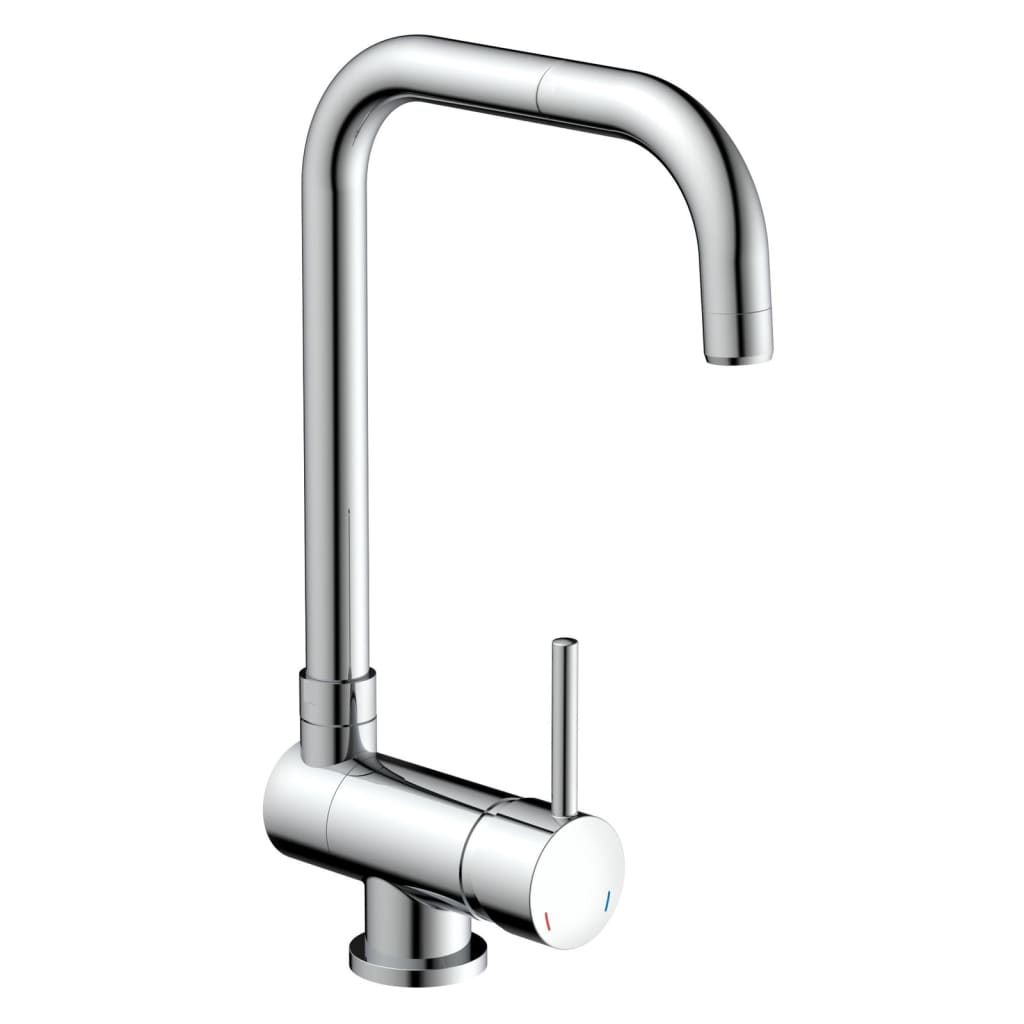 Kitchen faucet, tilt spout, FLEXO, chrome