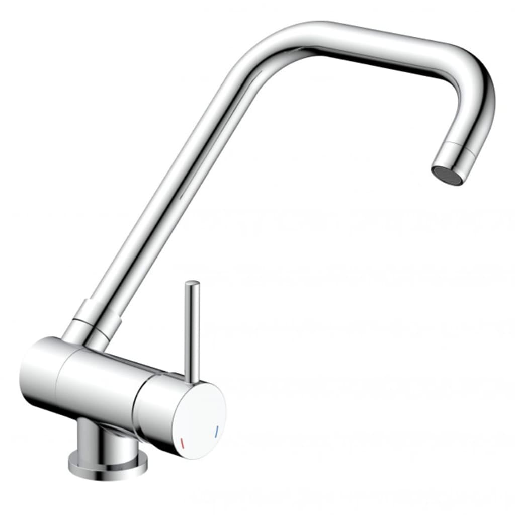 Kitchen faucet, tilt spout, FLEXO, chrome