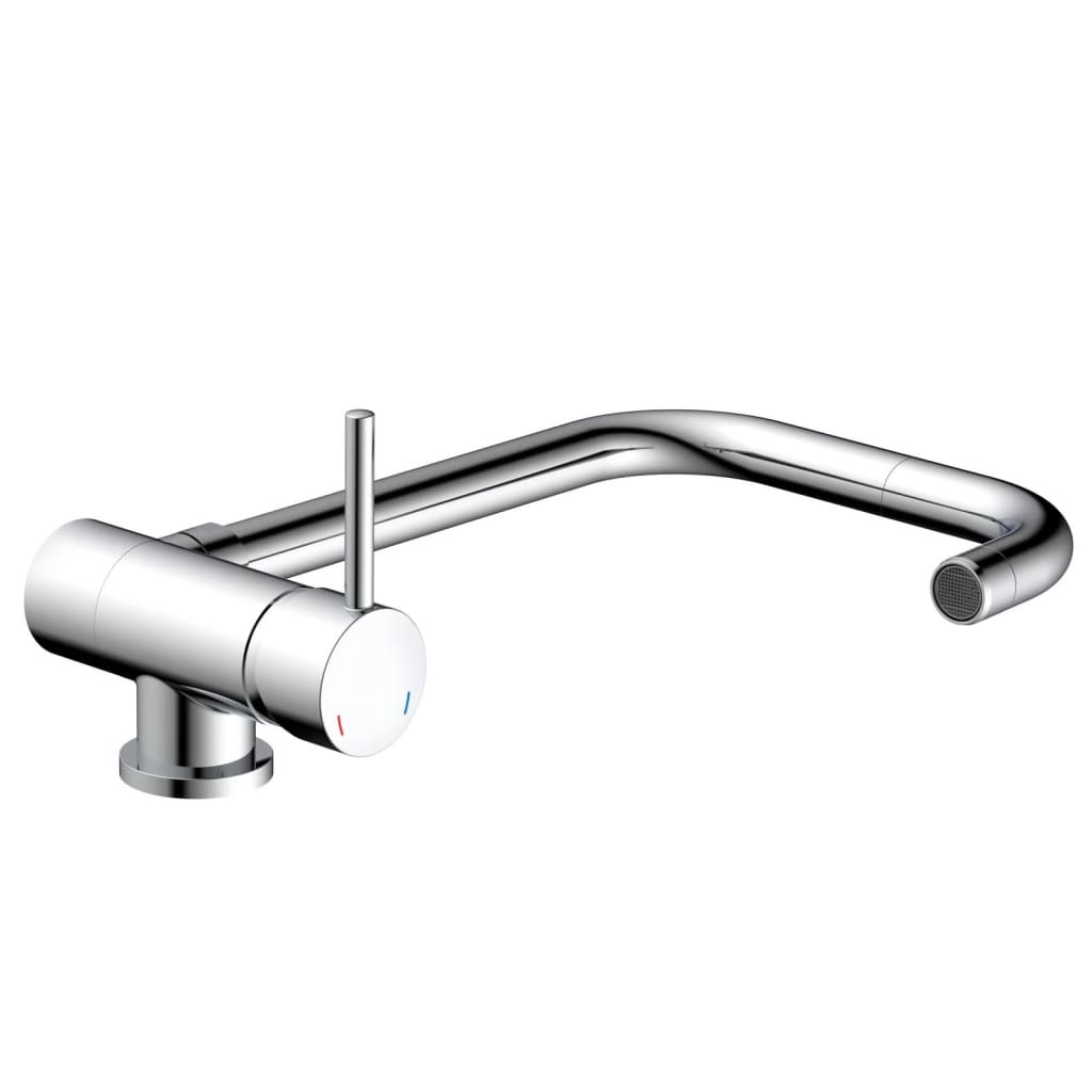 Kitchen faucet, tilt spout, FLEXO, chrome