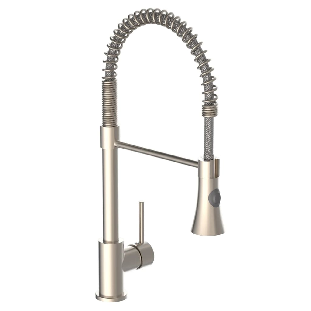 Kitchen faucet with extendable spiral sprayer LEON nickel