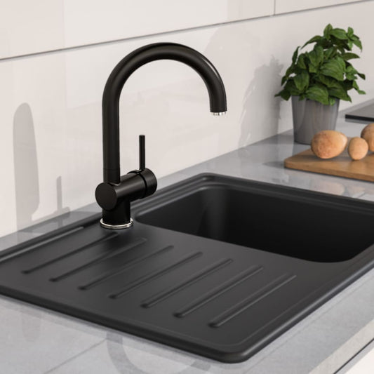 FUTURA sink mixer tap, black chrome