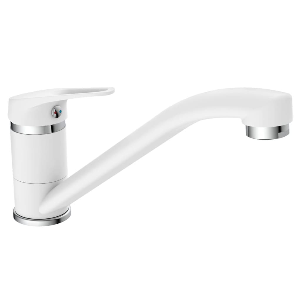 SPEED kitchen faucet, white-chrome