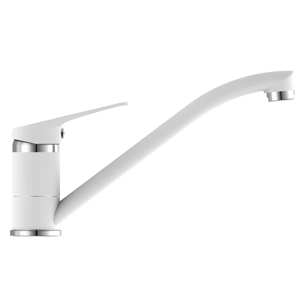 SPEED kitchen faucet, white-chrome