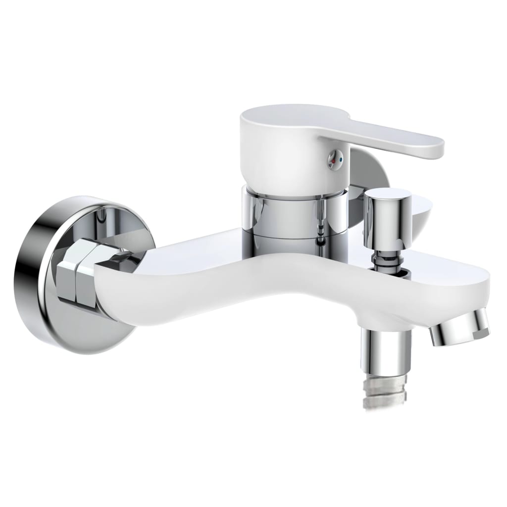 DIZIANI bathroom faucet, white-chrome