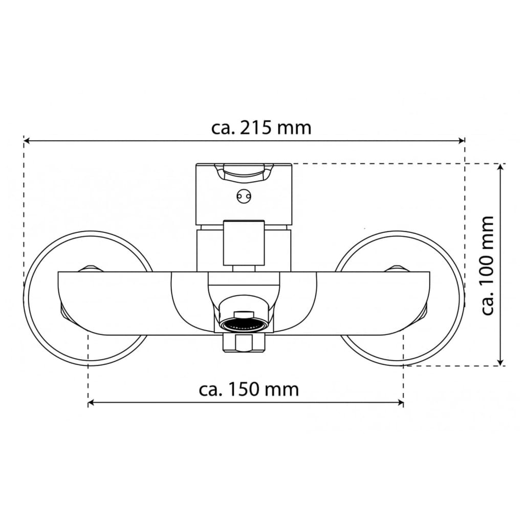 DIZIANI bathroom faucet, white-chrome