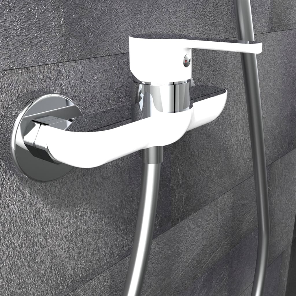 DIZIANI shower faucet, white-chrome